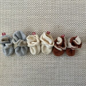 Zutano fleece bootie bundle, 3M